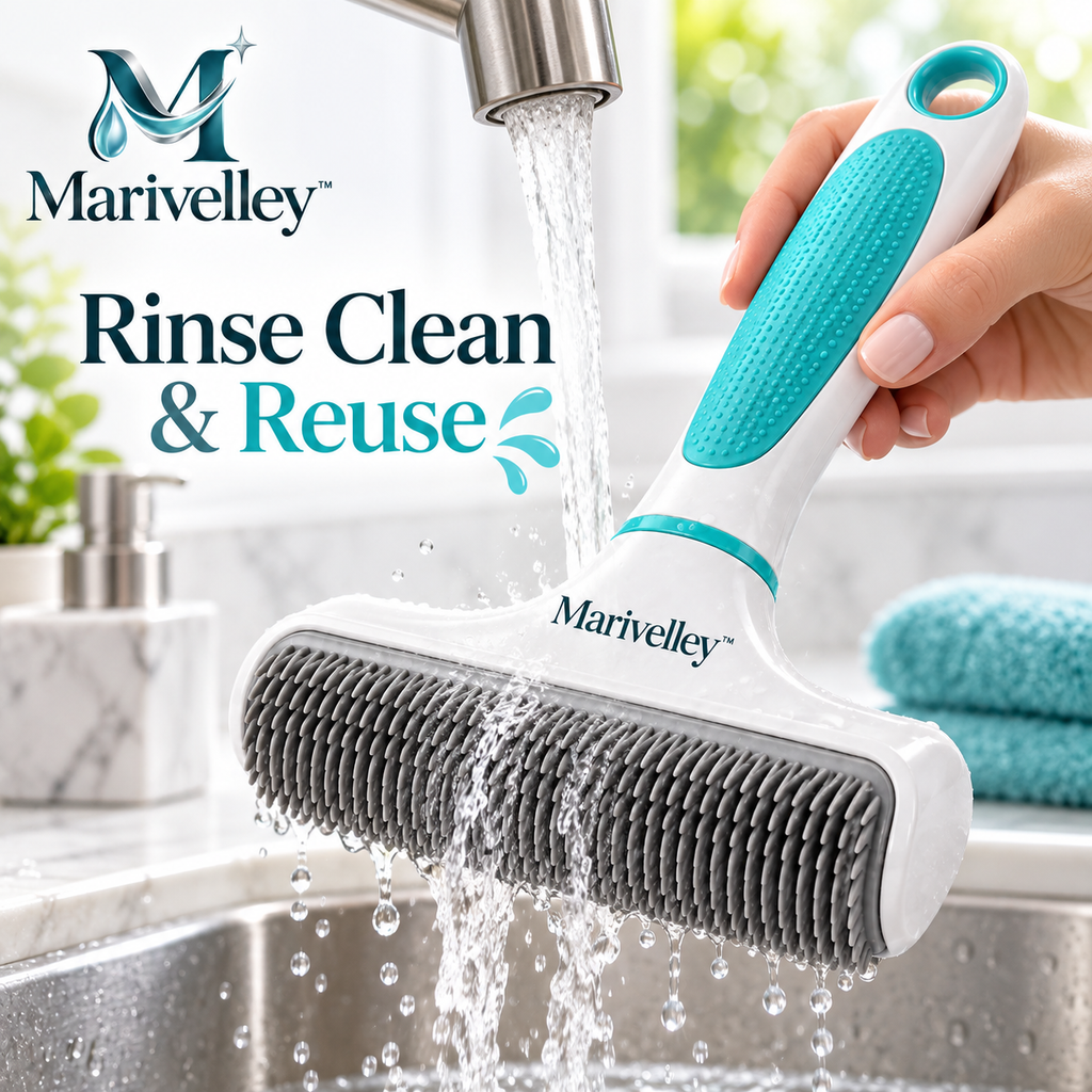 Marivelley™ FurLift Reusable Pet Hair Remover – Manual Roller Cleaner for Sofas, Carpets, Bedding, Car Seats & Everyday Fabric Surfaces