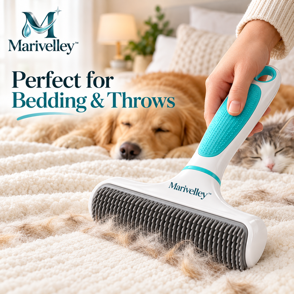 Marivelley™ FurLift Reusable Pet Hair Remover – Manual Roller Cleaner for Sofas, Carpets, Bedding, Car Seats & Everyday Fabric Surfaces