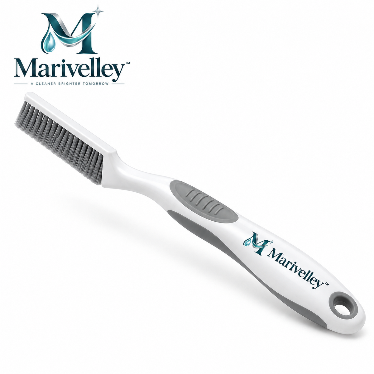 Marivelley™ EdgeReach Crevice Cleaning Brush – Ultra-Slim Detail Scrubber for Grout, Window Tracks, Sinks & Hard-to-Reach Gaps