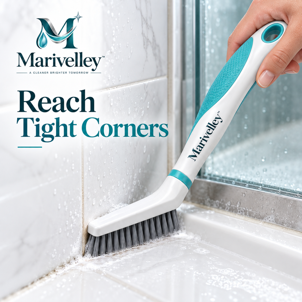 Marivelley™ Precision Grout Cleaning Brush – Narrow Tile Joint Scrubber for Bathrooms, Kitchens & Hard-to-Reach Lines