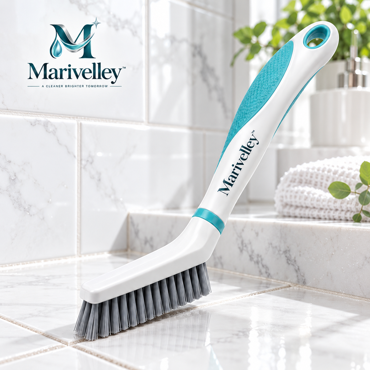 Marivelley™ Precision Grout Cleaning Brush – Narrow Tile Joint Scrubber for Bathrooms, Kitchens & Hard-to-Reach Lines